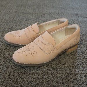 Women's Clarks Netley Lola Blush penny loafer dress sz 6.5